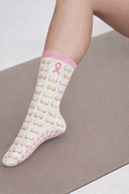 Breast Cancer Crew Sock