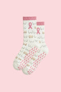 Breast Cancer Crew Sock